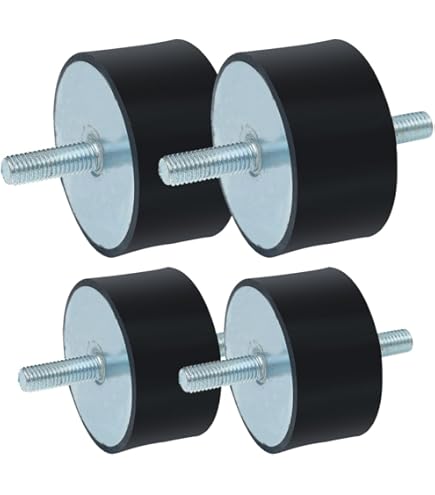 4 Supporti Antivibranti In Gomma M6 - Silent Block Per Motori, Pompe E Generatori - Foto 8