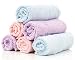 TUTTI BIMBI Luxury SOFT Baby Washcloths - Mum Approved 6 pack 10"x10" Larger Organic Bamboo Mini Towels - Premium Reusable Wipes for Sensitive Skin - Perfect Gift (pink orange purple)