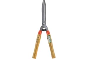 BARGAINS-GALORE 500mm Hedge Shears - Gardening, Grass, Wooden Handles, Edging, Lawn Cutter, Trimmer | Sharp Efficent Blade | Durable, Long Lasting