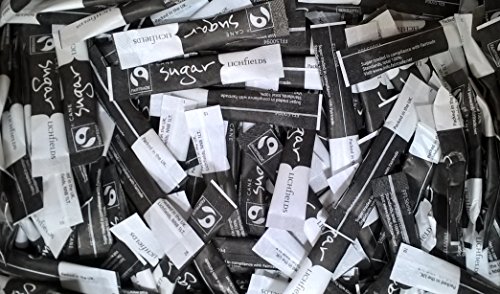 250 bolsitas azúcar blanco individual del palillo