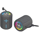 SHAZA Taşınabilir Bluetooth Hoparl&ouml;r IPX6 Suya Dayanıklı - 6W Ses &Ccedil;ıkışı Gri