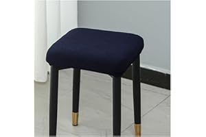 moismk Hocker Bezug Quadratisch Hockerbezug Stretch Schutzbezug Waschbar Pflegeleicht Stretch Stuhlbezug Stuhlhusse für Stuhl Barhocker(#13)