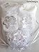 Baby Girls White Flower Christening Socks Booties & Crochet Heaband - In Gift Bag- 0-3 Months