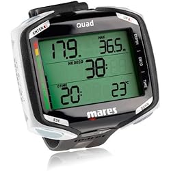 Mares Ordinateur de plongée Quad - Très grand écran, facile à lire
