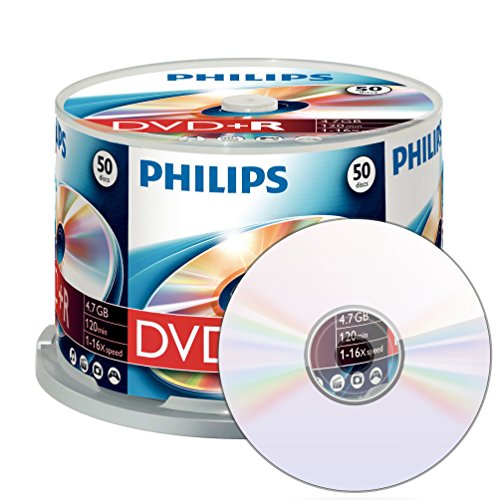 Philips DVD+R Rohlinge (4.7 GB Data/ 120 Minuten Video, 16x High Speed Aufnahme, 50er Spindel) - 2