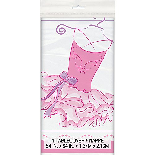 Kunststoff Pink Ballerina Tischdecke, 7 ft x 4.5 ft - 2