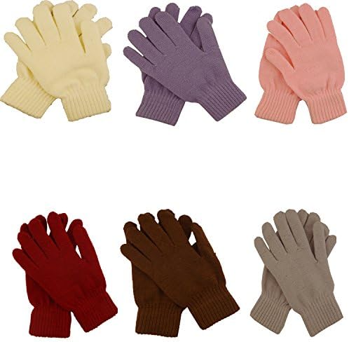 Thinsulate Gloves3 Pairs Ladies Winter Thermal Gloves - 8 (Mix Color Thinsulate Gloves)