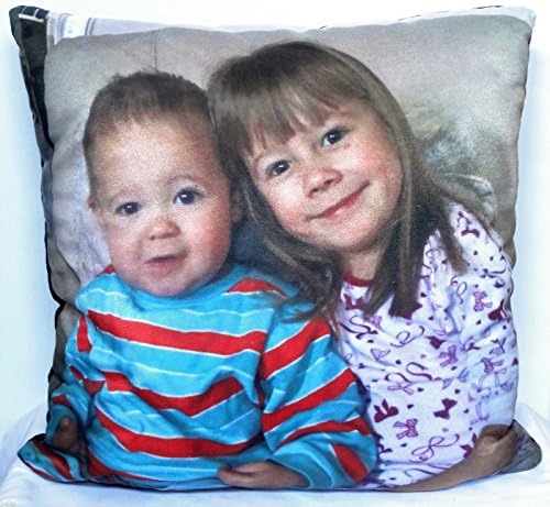 Personalised Photo Cushion Faux Suede Finish (Charcoal)