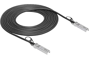 QSFPTEK 10GB SFP+ DAC Cable 7m, 10GBASE-CU Cable Twinax de Cobre conexión Directa pasiva Direct Attach Copper Cable Compatible con Cisco SFP-H10GB-CU7M, Ubiquiti, D-Link, Netgear, Mikrotik