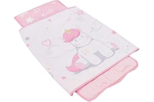 Fun House 713180 Unicornio - Alfombra de Siesta, poliéster, Rosa, 55 x 121 cm