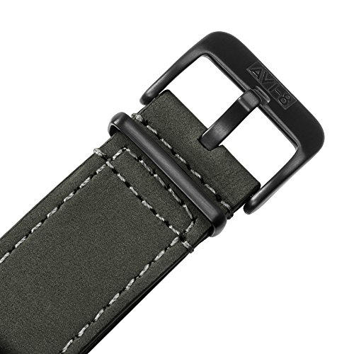 AVI-8 Men's Special Edition Quartz Lancaster Bomber with Grey Dial and Grey Leather Strap AV-4049-04