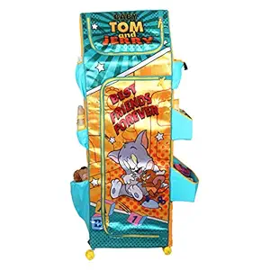 Tom & Jerry FC5ST2 Fun Closet 5 Shelf Folding Wardrobe, X- Large, Green