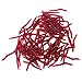 Produktbild broadroot 100 Stück weichem Kunststoff Angeln Köder Köder Bionic rot künstliche Worm 4 cm für Angeln