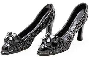 Odoria Accesorios para casa de muñecas a escala 1/12 en miniatura con tacones altos