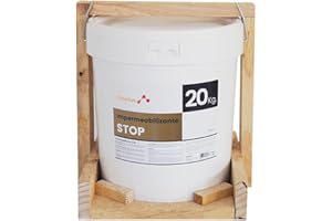 H2OPLUS · Pintura Plástica Impermeabilizante STOP · Pintura Impermeabilizante Terrazas y Azoteas · Producto NATURAL en base Agua · Bloque todo tipo de Filtraciones · 20 Kg BLANCO