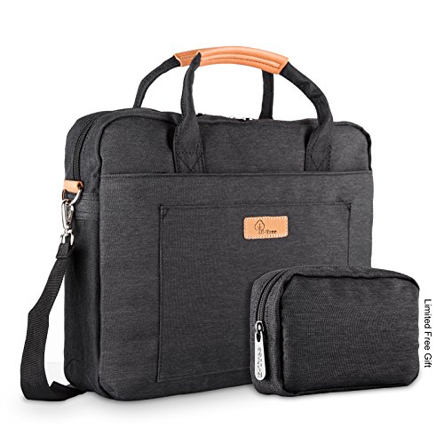 E-Tree 13-13.3 zoll laptoptasche Aktentaschen Handtasche Tragetasche Schulter tasche notebooktasche Laptop sleeve laptop hülle für bis zu 13-13.3 zoll Laptop Dell Alienware / Macbook / Lenovo / HP,Schwarz