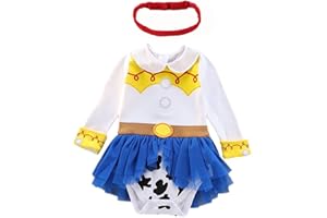 HIHCBF Neonata Costume di Carnevale Vestito da Principessa Pagliaccetto per Bimba Compleanno Festa Halloween Cosplay Natale Abitini per Bambina con Archetto