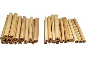 Vie Naturals - Tubos de bambú para Abejas, 15 cm, 100 Unidades