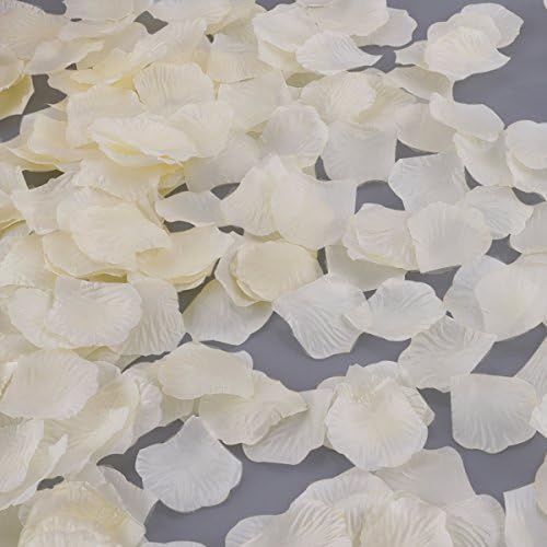 HCSTAR 1200pcs Silk Rose Petals Wedding Confetti Party Flower Favors Bridal Decoration, Champagne