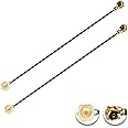 POBADY 2PCS U.FL IPEX IPX Male to U.FL IPEX IPX Female Cable 4" /10CM U.fl/IPEX IPX 1.13mm Low-Loss Extension Cable