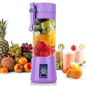 Bybugy Rechargeable Portable Electric USB Juice Maker Bottle Blender with 4 Blades (Multicolour, 1 Jar) USB_JUICER