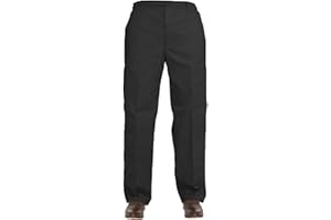 Gillicci Mens Elasticated Adjustable Waist Casual Smart Work Plain Rugby Trousers Pants