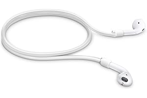 kwmobile Pasek mocujący kompatybilny z Apple Airpods 1/2 / Pro / 3 Headphones - uchwyt na słuchawki pasek pasek w kolorze białym