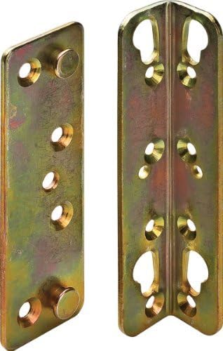 Non-Mortise Bed Rail Fittings - Heavy Duty - 5 13/16 High - Set of 4 by Dugan Hardware Systems