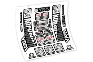 VINILOSBICI Adesivi in vinile adesivo Rock Shox Yari 2018 Forcella (bianco)