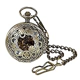 Taschenuhr lancardo Taschenuhr Mechanische Handbuch Deckel detailreich Zifferblatt römische Ziffern Armbanduhr Armband Taschenuhr Gold