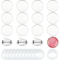 100 Connecteurs Cabochon Acier Inoxydable 12mm - Pour Création Bijoux DIY