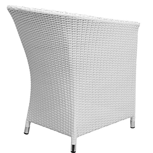 BUTLERS IN AND OUT Stuhl mit Kissen – Rattan-Sessel – Garten-Stuhl – Kunststoff – wasserabweisend – 57 x 65,5 x 80 cm - 5