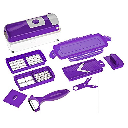 Preisvergleich Produktbild Genius Nicer Dicer Smart / 9 Teile / Schneiden / Würfeln / Hobeln / Schälen / Aufbewahren / Obst- und Gemüse-Schneider / NEU