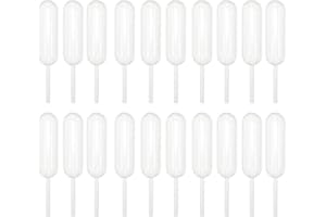 TSUWNO Set da 20 Pipette in Plastica per Gocce, Patisserie e Trasferimento, Adatte per Uso Dolciario come Cioccolato, Crema Gelato e Confiture.