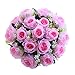 Produktbild TIREOW Blumenstrauß Romantische Hochzeit Bunte Künstliche Hochzeitsstrauß Rosen Seidenblumen Kunstblumen Blumen Brautstrauß der Braut (A)