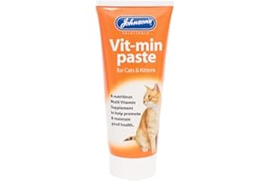 JOHNSONS VETERINARY PRODUCTS Johnsons Vit Min Paste for Cats and Kittens 50g - Daily Multi Vitamin Supplement with Taurine for Health and Vitality