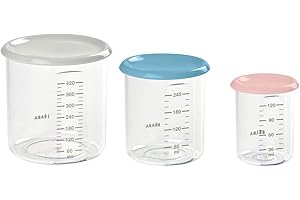 BÉABA, Coffret 3 Portions Conservation Plastique Qualité Premium, 120ml/240 ml/420 ml, Made in France