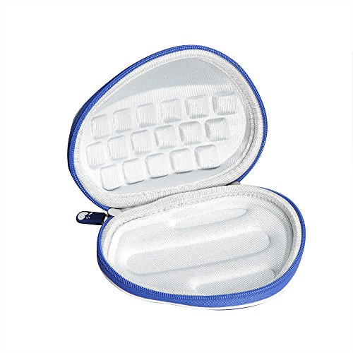 Hermitshell Travel Hart EVA Lagerung Tasche Schutz hülle Etui Tragetasche Beutel Compact Größen und karabiner für Logitech Mouse Maus MX Farbe: Blau Größe: MX Master - 6