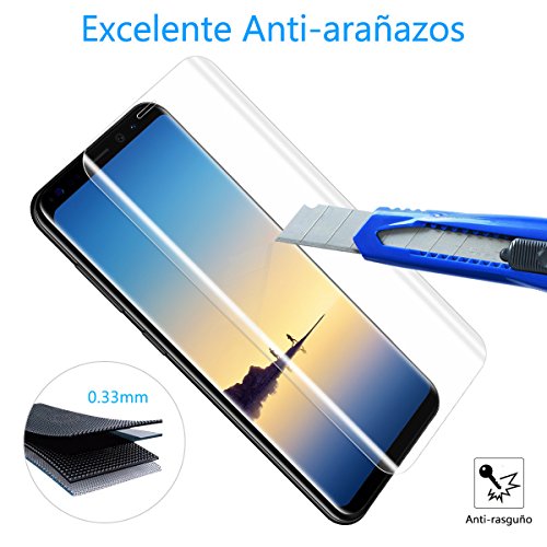 Samsung Galaxy Note 8 Protector de Pantalla  HanLuckyStars Cristal Templado Samsung Note 8 Vidrio Templado para Galaxy Note 8 con  3D Cobertura Completa   9H Dureza   Alta Definici  n   Sin Burbujas   6 3 Pulgadas 