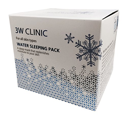 3W Clinic Water Sleeping Pack Gels Masks Moisturisers Face Facial Night Skin Care