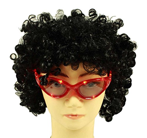 HAAC Gag Party Brille mit Licht leuchtend Farbe grün, rot oder blau für Fasching Karneval - 7