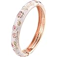 UJOY Womens Colorful Enamel Bangle Bracelet With Gift Box