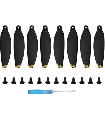 Lot De 8 Hélices De Rechange Pour DJI Mini 5 Pro - Faible Bruit, Montage Rapide, Matériau PC Durable - 6