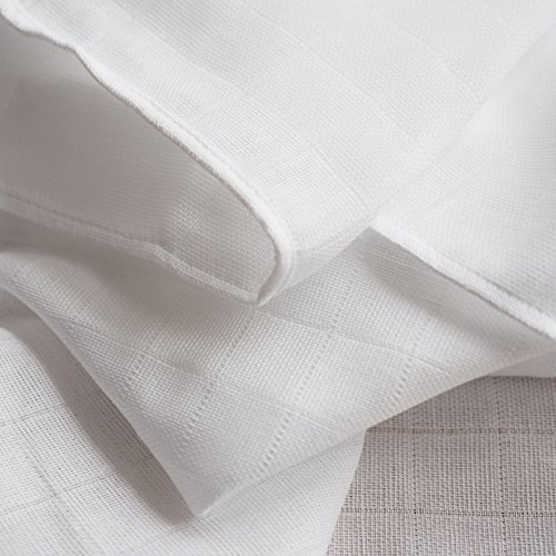 4 Stück – Mullwindeln / Spucktücher / Stoffwindeln, 80 x 80 cm – bedruckt – Zebra Weiß Grün, doppelt gewebt mit verstärkter Umrandung, maschinenwaschbar bis 60° C, Öko-Tex Standard 100 - 5