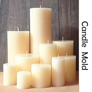 Pinkdose 50x100mm Stereo Cylindrical Candle Mold European