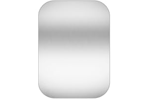 ZZLBZN Piastra di copertura per foro chiave, per riparazione, serratura della porta, autoadesiva, in acciaio inox satinato, 65 x 45 mm