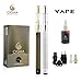 Produktbild Cigma Vape Slim Full Kit | Weltweit kleinste kleinste nachfüllbare wiederaufladbare E Zigarette Starter Kit | E Shisha | 2 Wiederaufladbare Batterie | 1 x 10ml Tobacco Liquid Nikotinfrei | 2 Nachfüllbarere Clearomizer | 2 Coils | Ladegerät | Verdampfer | Deutsche Anleitung