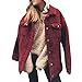 Produktbild PAOLIAN Damen Mantel Winterjacke,Damen Wintermantel Revers Outdoor Mantel Jacke Verdickt Outwear Parkas Mantel Trenchcoat Oberbekleidung