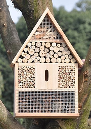 XXL INSEKTENHOTEL 48 cm INSEKTENHAUS INSEKTEN BIENEN HAUS NISTKASTEN BRUTKASTEN hillfield - 2