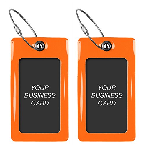 Luggage Tags TUFFTAAG for Business Cards, Flexible Suitcase Labels, Travel Gifts